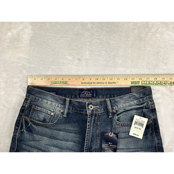 Lucky Brand Men's 181 Relaxed Straight Jean Blue, Size 34W X 32L OL Wilder Ranch - Picture 4 of 10
